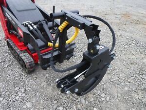 rotating grapple for mini skid steer|branch manager grapple.